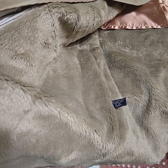 VTG Trench Overcoat Jacket 42Long Aberdeen Tan Corp Classic Gorp Tech Zip Liner - Picture 14 of 16